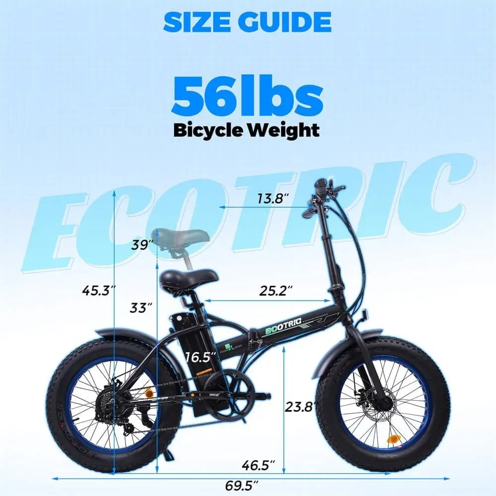UL Certified Ecotric FAT20810 Electric Bike