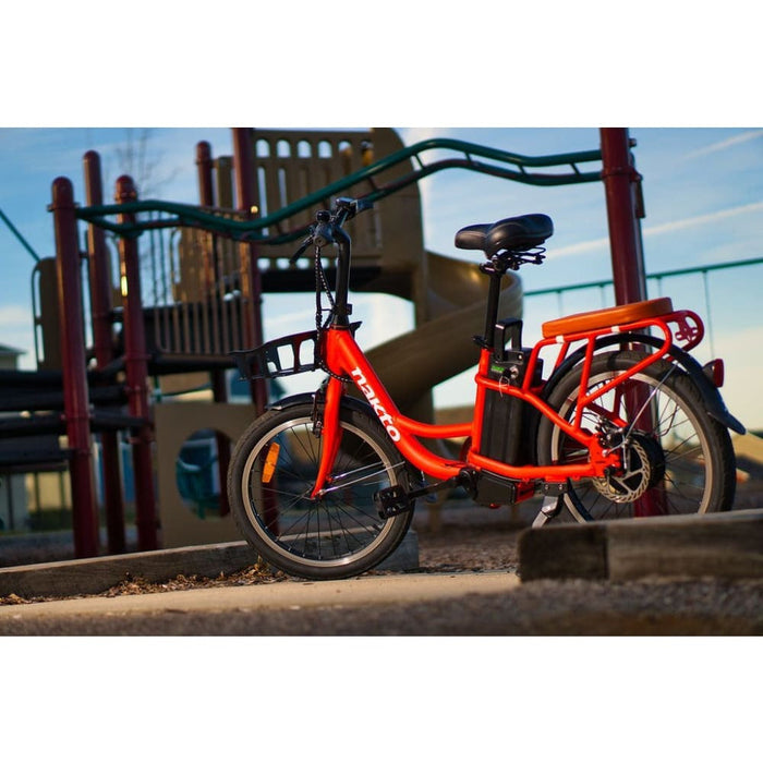 nakto folding electric bicycle NAKTO Pony Step-Thru Electric Bicycle
